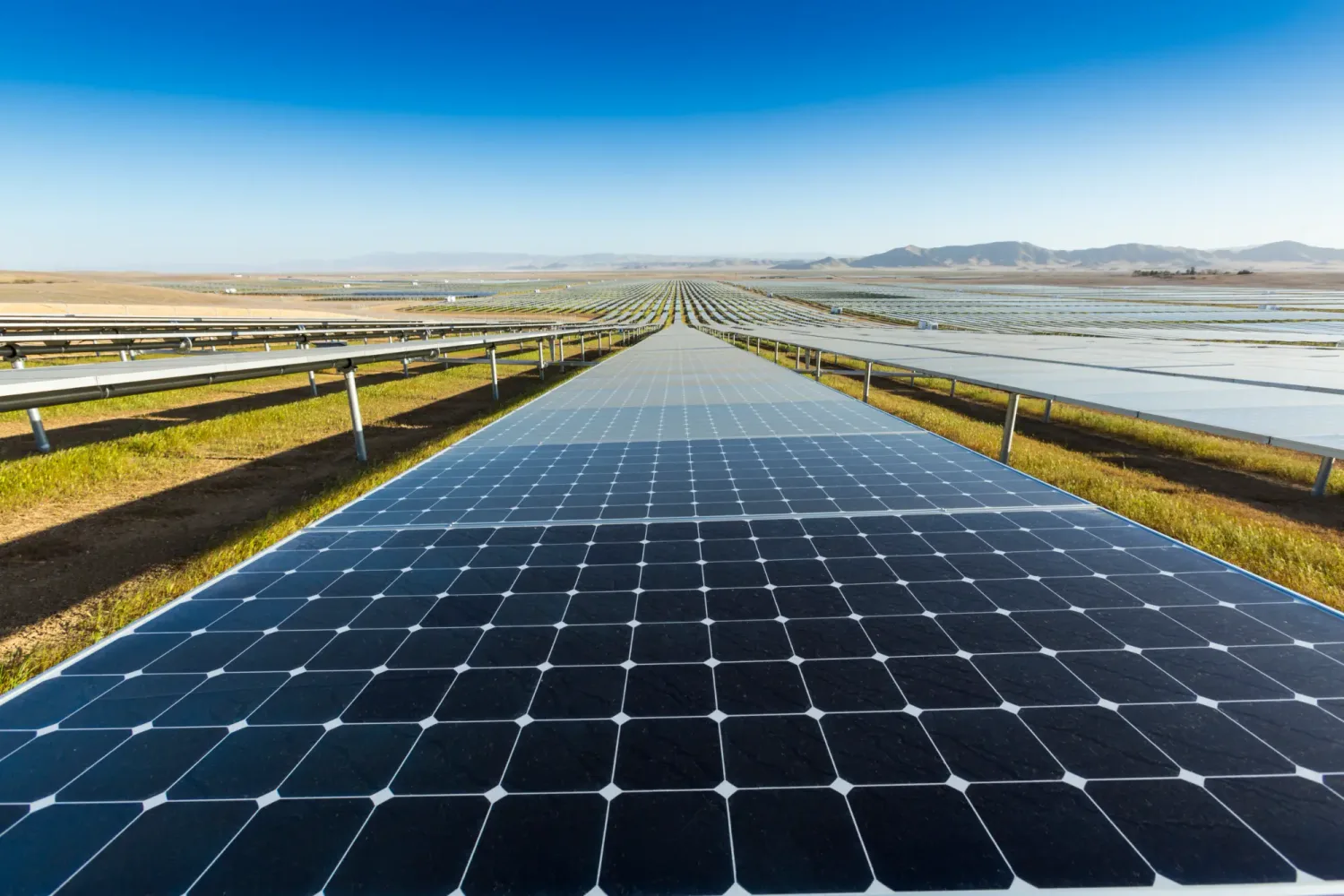 Photovoltaic arrays at California Valley Solar Ranch