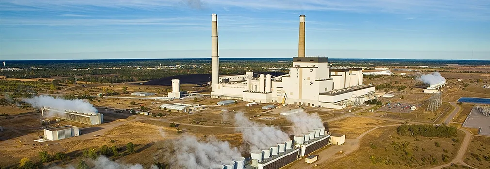Aerial view of Sherburne County Generating Station in Minnesota